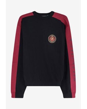 Balenciaga Logo Crewneck Sweater - Blue