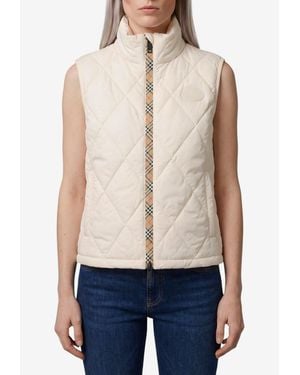 Burberry Cheswick Packable Quilted Gilet - Blue