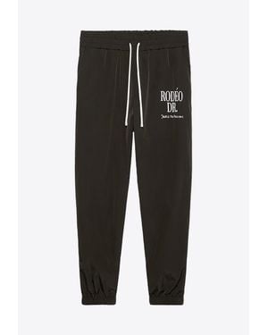 1989 STUDIO Rodeo Drive Print Track Pants - Black