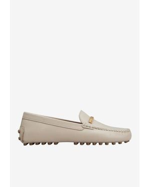 Tod's Calf Leather Loafers - White