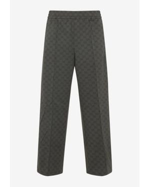 Gucci All-Over Logo Track Trousers - Grey