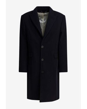 Golden Goose Single-Breasted Wool Coat - Black