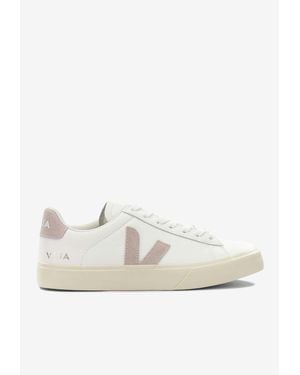 Veja Campo Leather Low-Top Sneakers - White