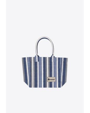 Isabel Marant Yenky Striped Tote Bag - Blue
