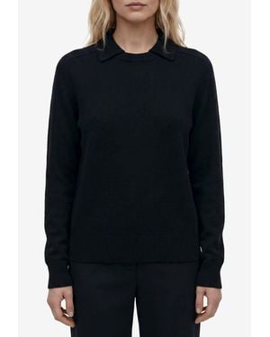KHAITE Jackson Wool Blend Sweater - Black