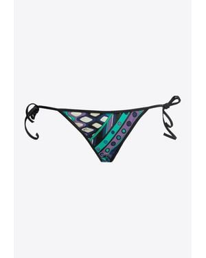 PUCCI Vivara Print Bikini Briefs - Blue