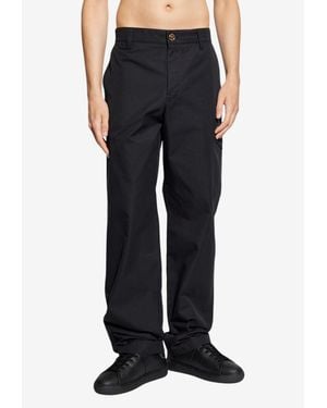 Versace Cargo Straight-Leg Pants - Blue