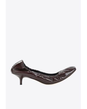Phoebe Philo Low Pucker 45 Pumps - White