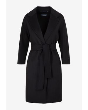 Max Mara Arona Wool Coat - Black
