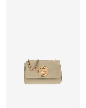 Chloé Small Heritage Leather Shoulder Bag - Natural
