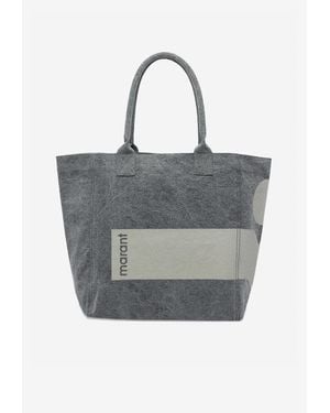 Isabel Marant Small Yenky Canvas Tote Bag - Grey