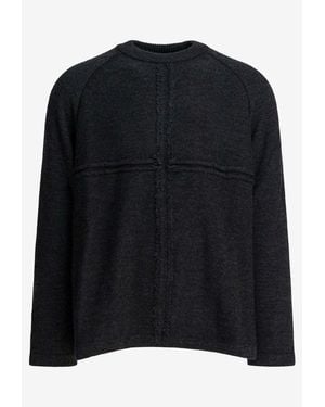 Comme des Garçons Wool Crewneck Sweater - Black