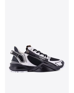 Fendi Flow Technical Mesh Running Sneakers - Blue