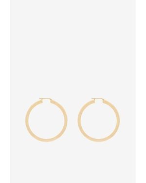 Saint Laurent Polished Hoop Earrings - Natural