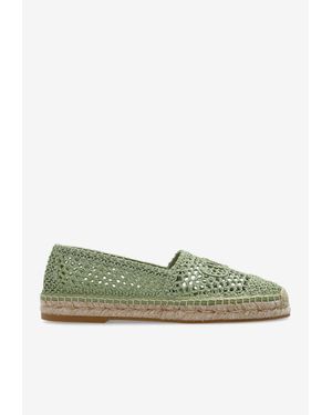 Chloé Isla Logo Espadrilles - Green