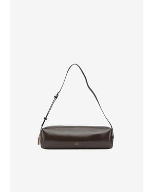 KHAITE Medium Kye Patent Leather Shoulder Bag - White