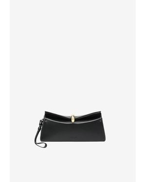 Jacquemus Valérie Nappa Leather Clutch Bag - White
