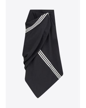 Y-3 Signature-Stripes Customizable Maxi Skirt - Black