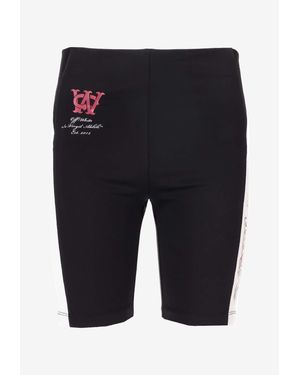 Off-White c/o Virgil Abloh Tech Jersey Serena Cycling Shorts - Black