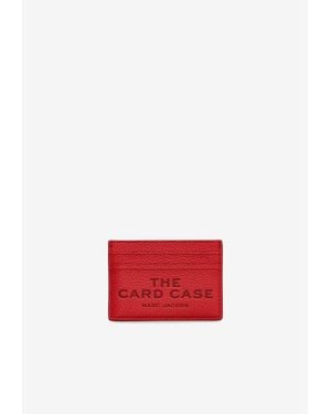 Marc Jacobs Grained Leather Logo Cardholder - Red