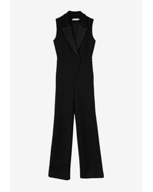 Jonathan Simkhai Renya Tailored Crepe Jumpsuit - Black