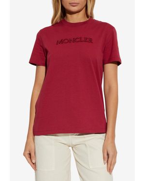 Moncler Logo Embroidered T-Shirt