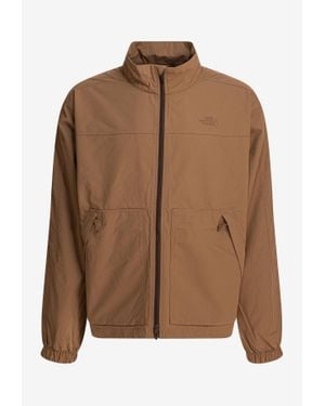 The North Face Cordura Logo Zip-Up Jacket - Brown