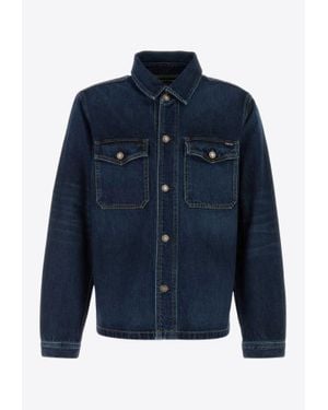 Tom Ford Denim Button-Down Jacket - Blue