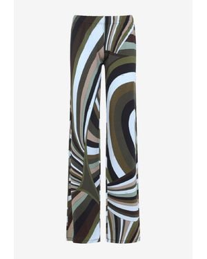 PUCCI Iride Print Straight-Leg Pants - White