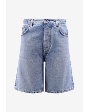 Off-White c/o Virgil Abloh Half Arrow Denim Shorts - Blue