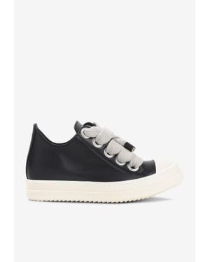 Rick Owens Jumbolace Low-Top Sneakers - Black