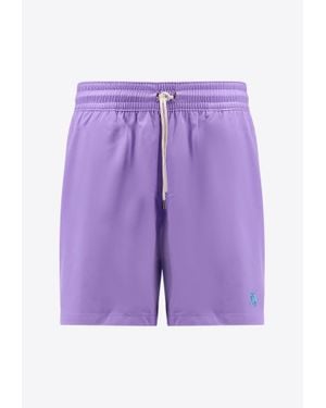 Polo Ralph Lauren Classic Logo Swim Trunk - Purple