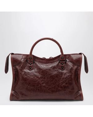 Balenciaga Medium Le City Nappa Leather Bag - Brown