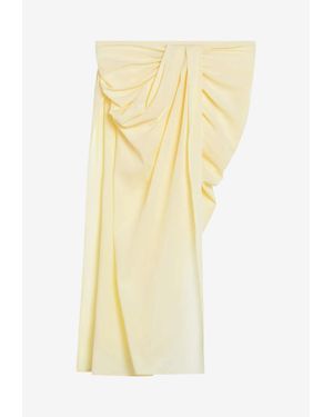 Jacquemus Asymmetric Pareo Skirt - Yellow