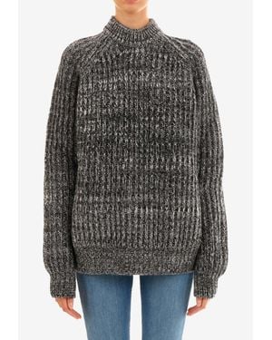 Plan C Wool Mélange Sweater - Grey