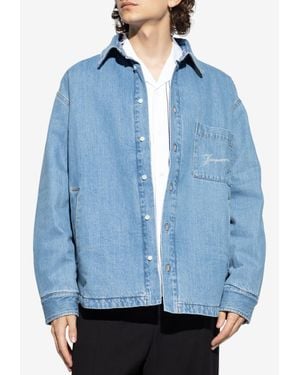 Jacquemus De-Nimes Logo Jacket - Blue