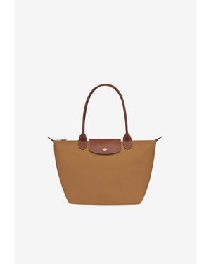 Longchamp Medium Le Pliage Original Shoulder Bag - White