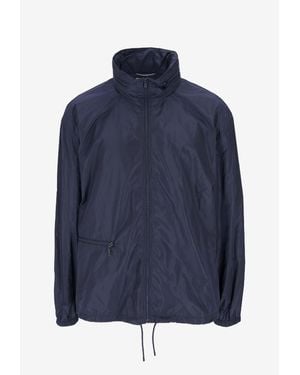 Saint Laurent Lightweight Zip-Up Jacket - Blue