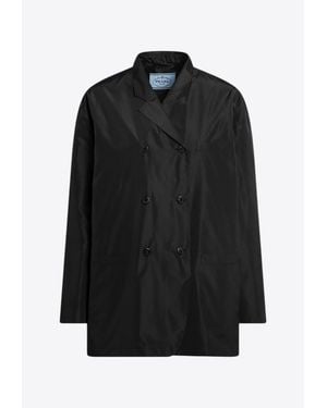 Prada Double-Breasted Jacket - Black