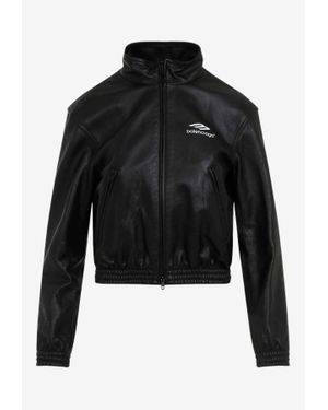 Balenciaga leather jacket womens new arrivals