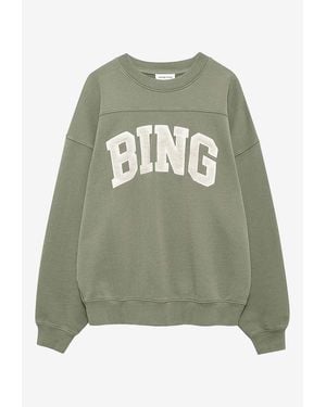 Anine Bing Trenton Logo Sweatshirt - Green