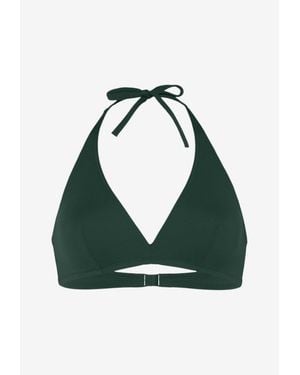 Eres Gang Duni Triangle Bikini Top - Green