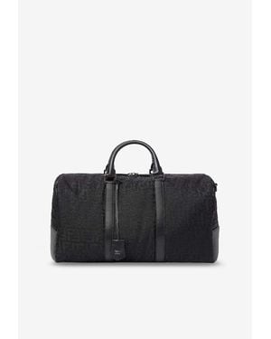Fendi Ff Jacquard Padded Suitcase - Black
