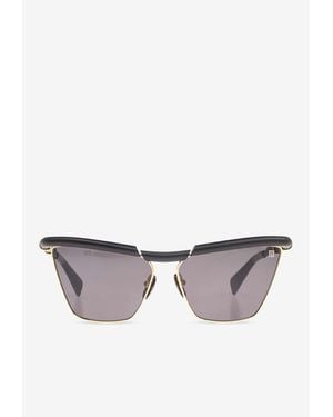 Balmain Victoire Geometric Sunglasses - Grey