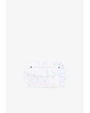 Simone Rocha Pillowcase Ruffled Clutch - White
