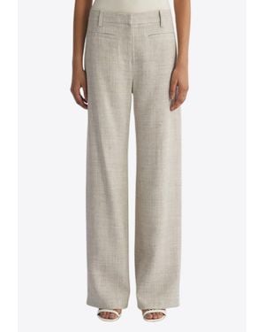 LIBEROWE Alice Linen Straight-Leg Pants - Natural