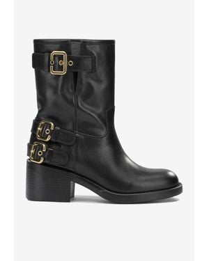 Chloé Dakota Leather Boots - Black