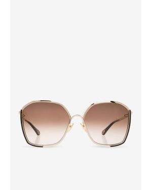 Chloé Charms Square Sunglasses - Natural