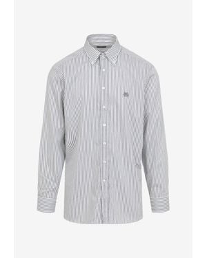 Etro Roma Long-Sleeved Stripe Shirt - Gray
