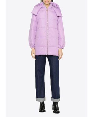 Patou Puffer Jacket With Detachable Sleeves - Pink